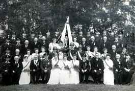 Gruppenfoto Feuerwehrfest 1954