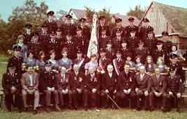Gruppenfoto Feuerwehrfest 1974